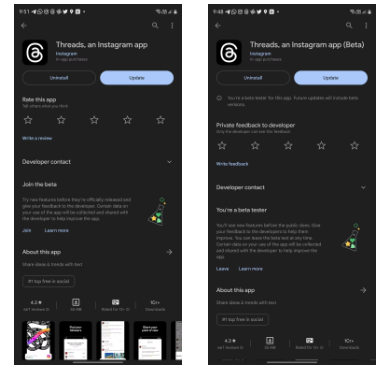 Join Instagram Threads beta program on Play Store to test drive upcoming features